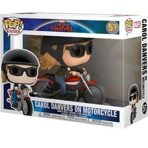 POP Rides Carol Danvers on Motorcycle
